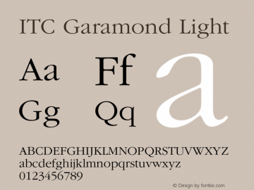 Garamond-Light 001.005图片样张