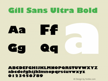 GillSans-UltraBold 001.002图片样张