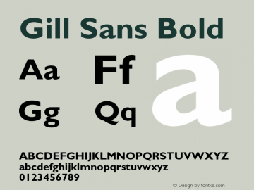 GillSans-Bold 001.002图片样张