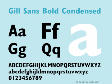 GillSans-BoldCondensed 001.002图片样张