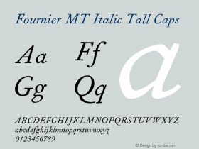 FournierMT-ItalicTallCaps 001.004图片样张