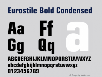 Eurostile-BoldCondensed 001.003图片样张