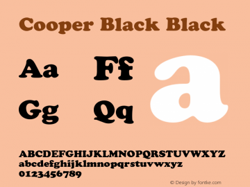 CooperBlack 001.004图片样张