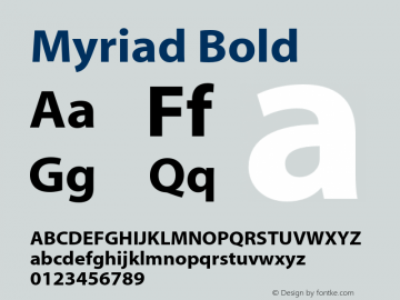 Myriad-Bold 001.000图片样张