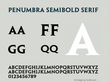 Penumbra-SemiboldSerif 001.000图片样张