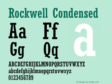 Rockwell-Condensed 001.000图片样张