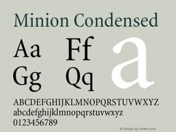 Minion-Condensed 001.000图片样张