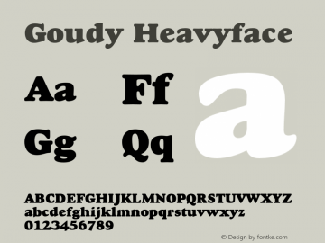 Goudy-Heavyface 001.002图片样张