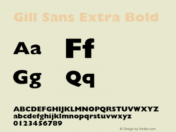 GillSans-ExtraBold 001.002图片样张