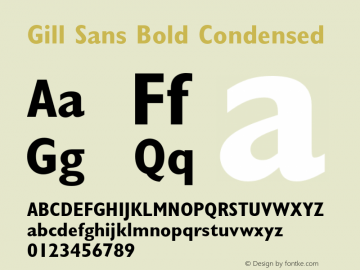 GillSans-BoldCondensed 001.002图片样张