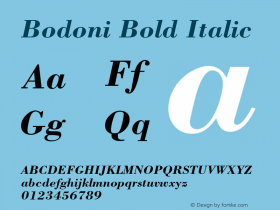 Bodoni-BoldItalic 001.003图片样张