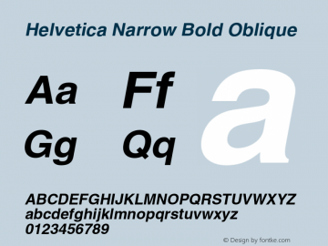 Helvetica-Narrow-BoldOblique 003.001图片样张