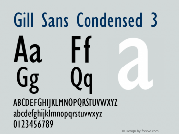 GillSans-Condensed3 001.002图片样张