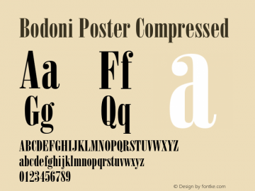 Bodoni-PosterCompressed 001.002图片样张