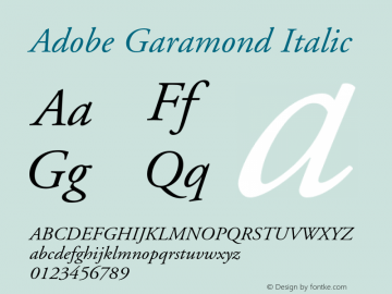AdobeGaramond-Italic2 001.003图片样张