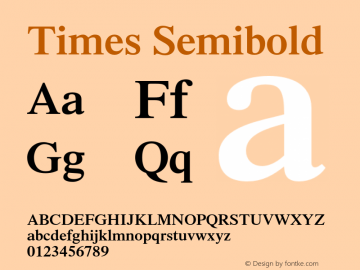 Times-Semibold 001.000图片样张