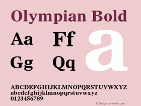 Olympian-Bold 001.000图片样张