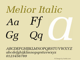 Melior-Italic 001.002图片样张