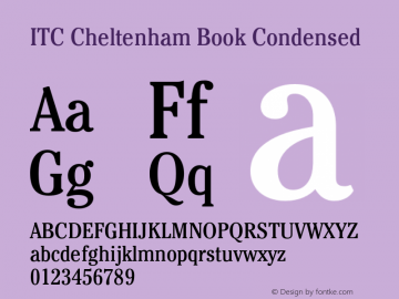 Cheltenham-BookCond 001.000图片样张