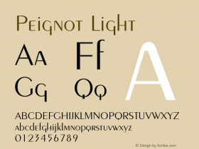 Peignot-Light 001.001图片样张