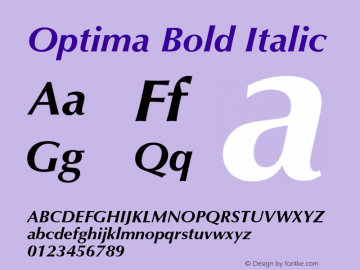 Optima-BoldItalic 001.001图片样张