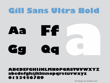 GillSans-UltraBold 001.002图片样张