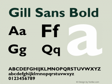 GillSans-Bold 001.002图片样张