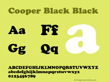 CooperBlack 001.004图片样张