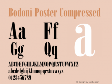 Bodoni-PosterCompressed 001.002图片样张