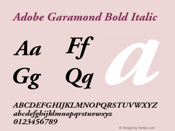 AGaramond-BoldItalic 001.003图片样张