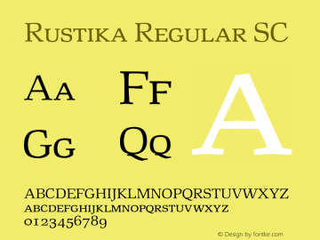 RustikaSC Version 1.00图片样张