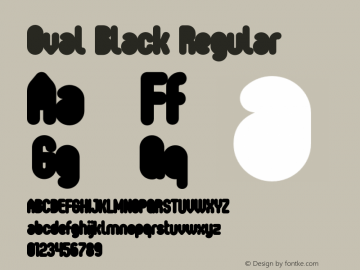 Oval-Black Version 1.000 2009 initial release图片样张