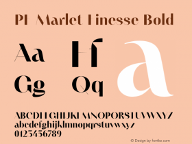 PF Marlet Finesse Bold Version 1.000图片样张