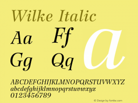 Wilke-Italic 001.000图片样张