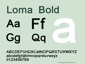 Loma Bold Version 0.9.18: 2012-02-13图片样张