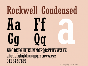 Rockwell-Condensed 001.000图片样张