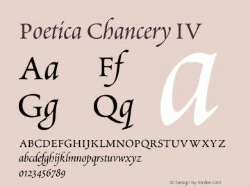 Poetica-ChanceryIV 001.000图片样张