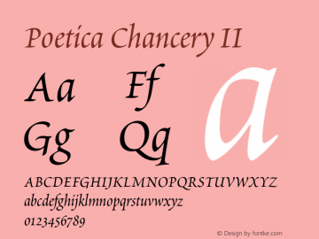 Poetica-ChanceryII 001.000图片样张