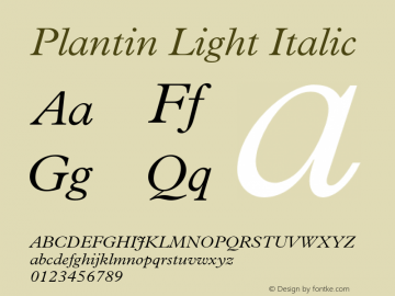Plantin-LightItalic 001.002图片样张