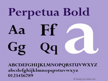 Perpetua-Bold 001.000图片样张