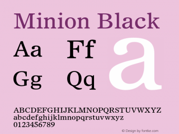 Minion-Black 001.000图片样张