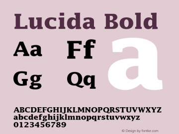 Lucida-Bold 001.001图片样张