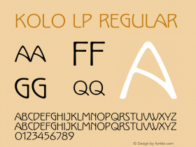 KoloLP-Regular 001.000图片样张