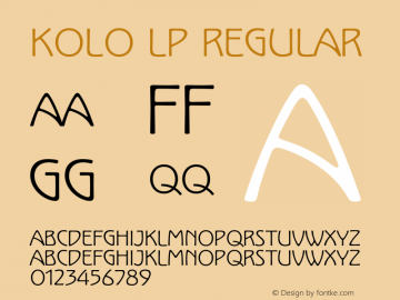 KoloLP-Regular 001.000图片样张