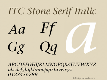 StoneSerif-Italic 001.002图片样张