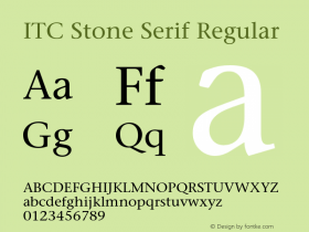 StoneSerif 001.002图片样张