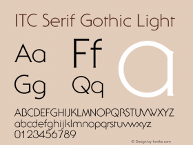 SerifGothic-Light 001.001图片样张