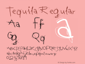 Tequila Regular Macromedia Fontographer 4.1.5 25/08/00 Font Sample