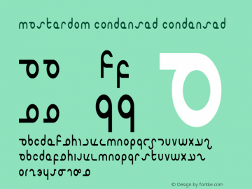 Masterdom Condensed Condensed 1 Font Sample