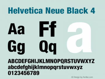 HelveticaNeue-Black4 001.000图片样张
